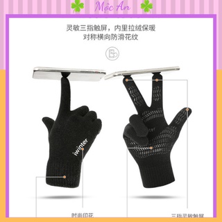 Găng tay len MOCAN giữ ấm, chống nắng màn hình cảm ứng nam nữ GT02