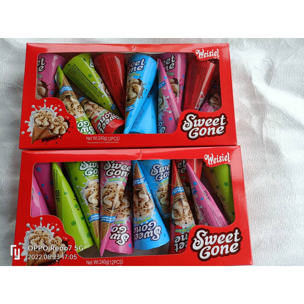 Combo 2 hộp BÁNH ỐC QUẾ NHÂN KEM SWEET GONE SIÊU NGON HỘP 250g  ăn vặt siêu ngon