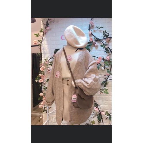 áo cadigan len trơn dày Mose