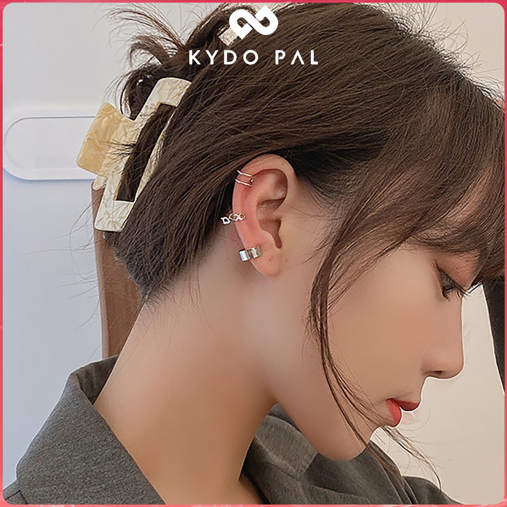 Bông tai nữ cá tính khuyên kẹp tai thời trang sức hàn quốc độc bạc 925 MK11 - KYDO PAL Phụ kiện giá tốt