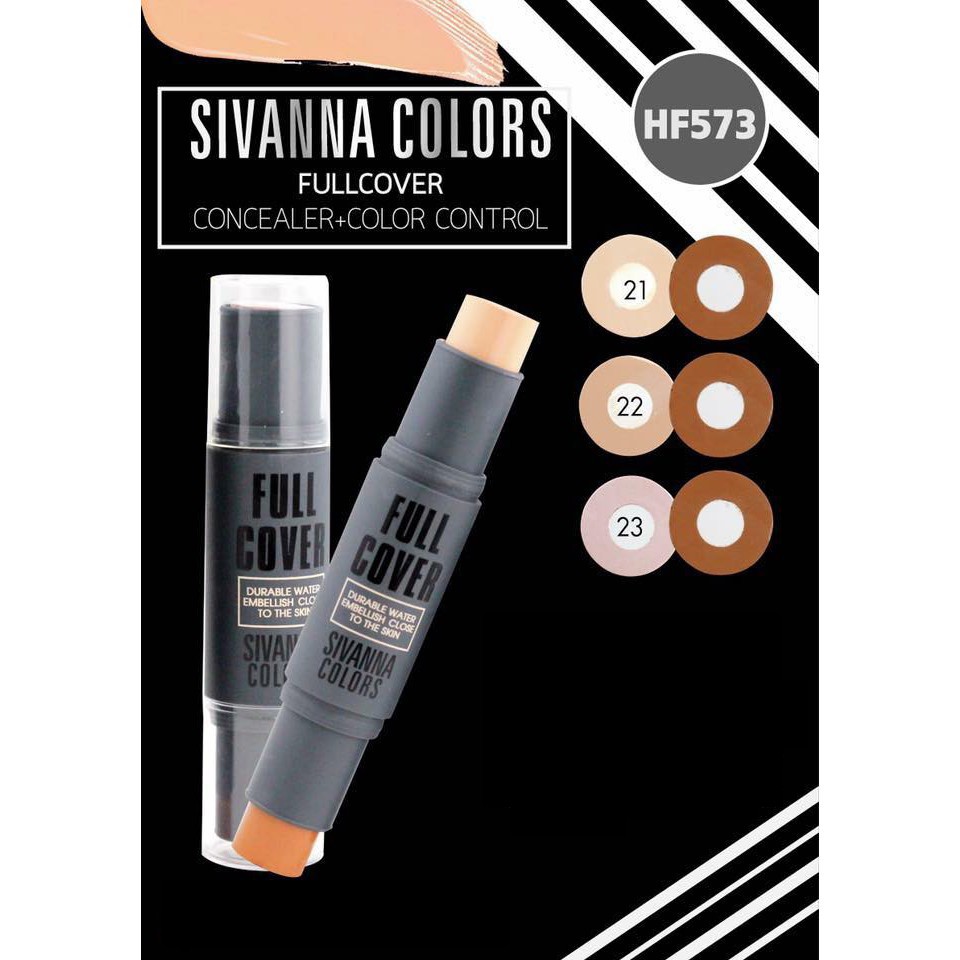 Thanh Che khuyết điểm Sivanna Colors Full Cover Concealer + Color Control HF573