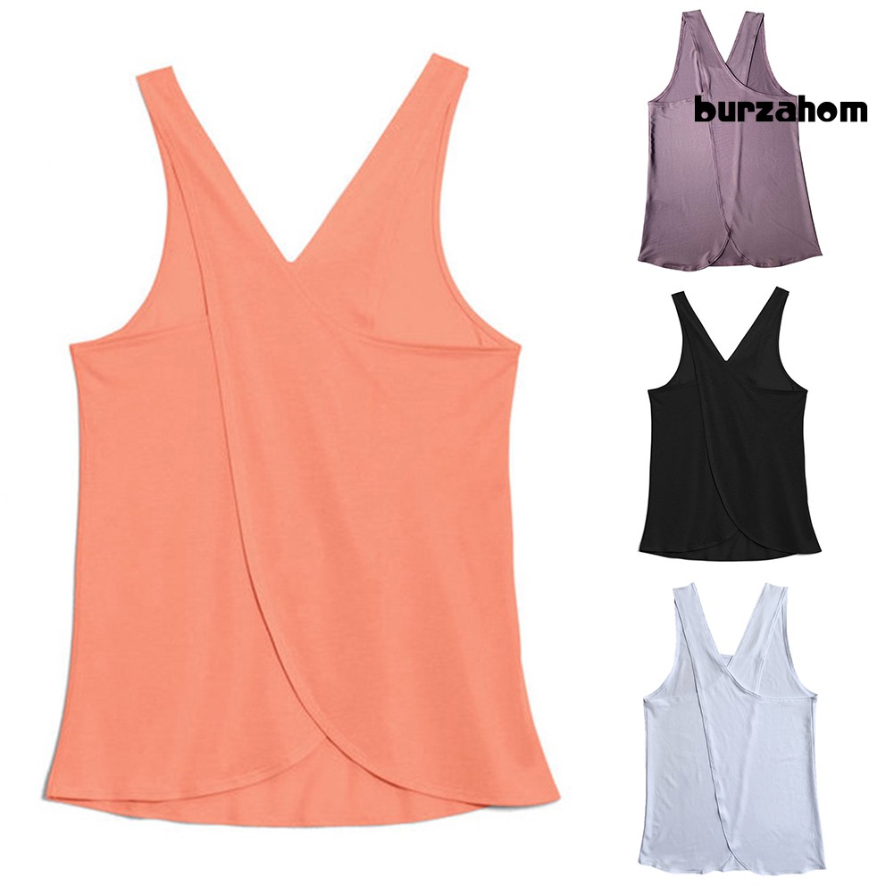 Áo Tank Top Thể Thao Đan Dây Chéo Lưng Thời Trang Quyến Rũ Cho Nữ