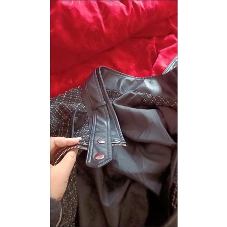 Jacket Da và dạ Tweet chất đẹp lên Form hack dáng