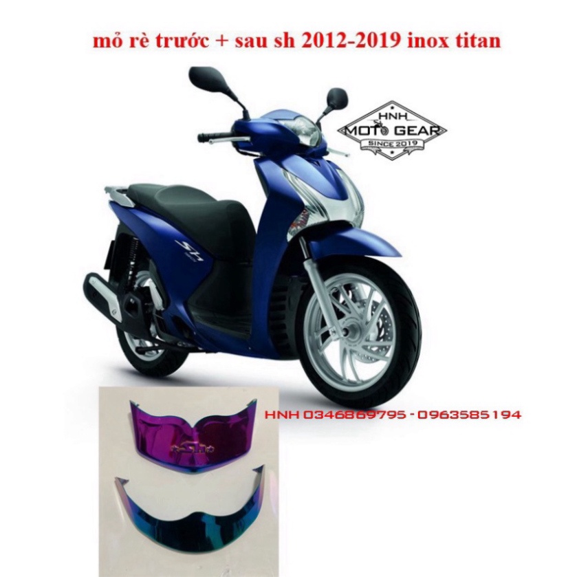 Bọc Đuôi Cho SH 2012 - 2019 Màu Titan ( Trước Và Sau )