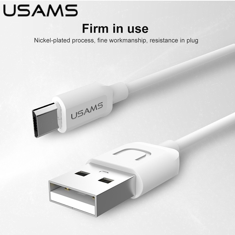 Dây cáp sạc USAMS USB Type C dài 1m tiện lợi dành cho điện thoại