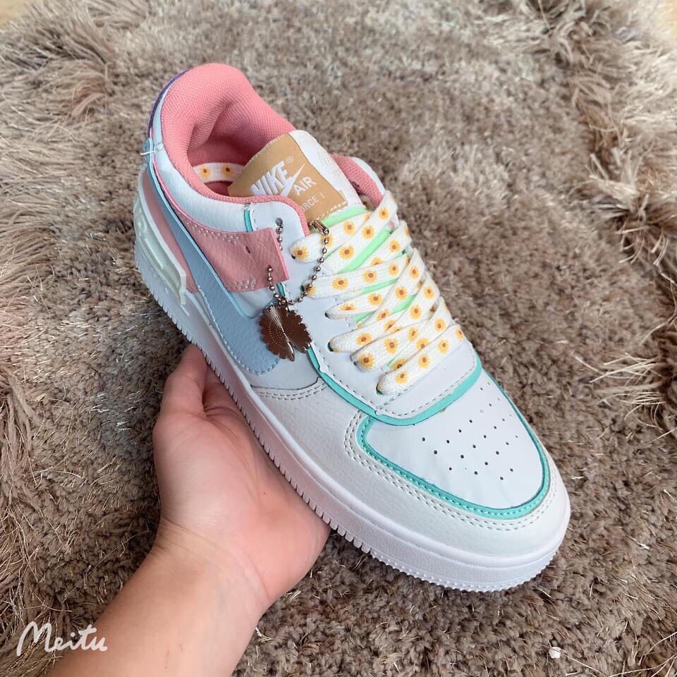 [Mã FAMARAL2 giảm 10k đơn từ 50k] Giày Thể Thao Nữ Nam , Giày AIR FORCE Trắng Sang Chảnh ChiChi Shoe