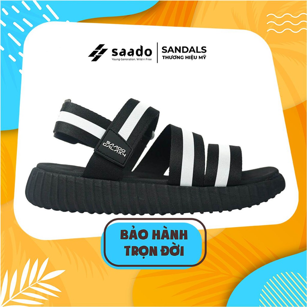 [SAADO Vietnam] Giày Sandal SAADO - GX01 - RADIANT BLACK PHẢN QUANG