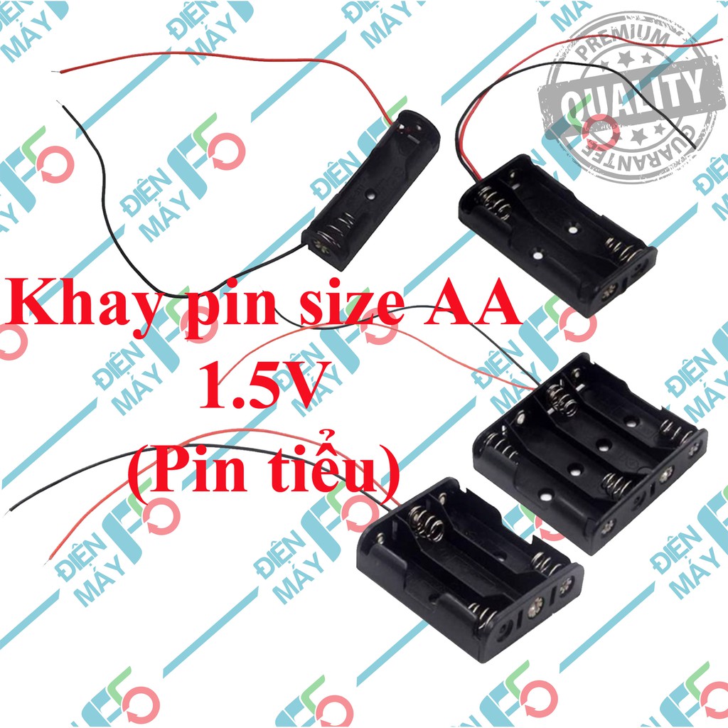 DMF5 Khay pin AA loại 1 pin đến 4 pin dành để chế tạo đồ chơi chạy pin