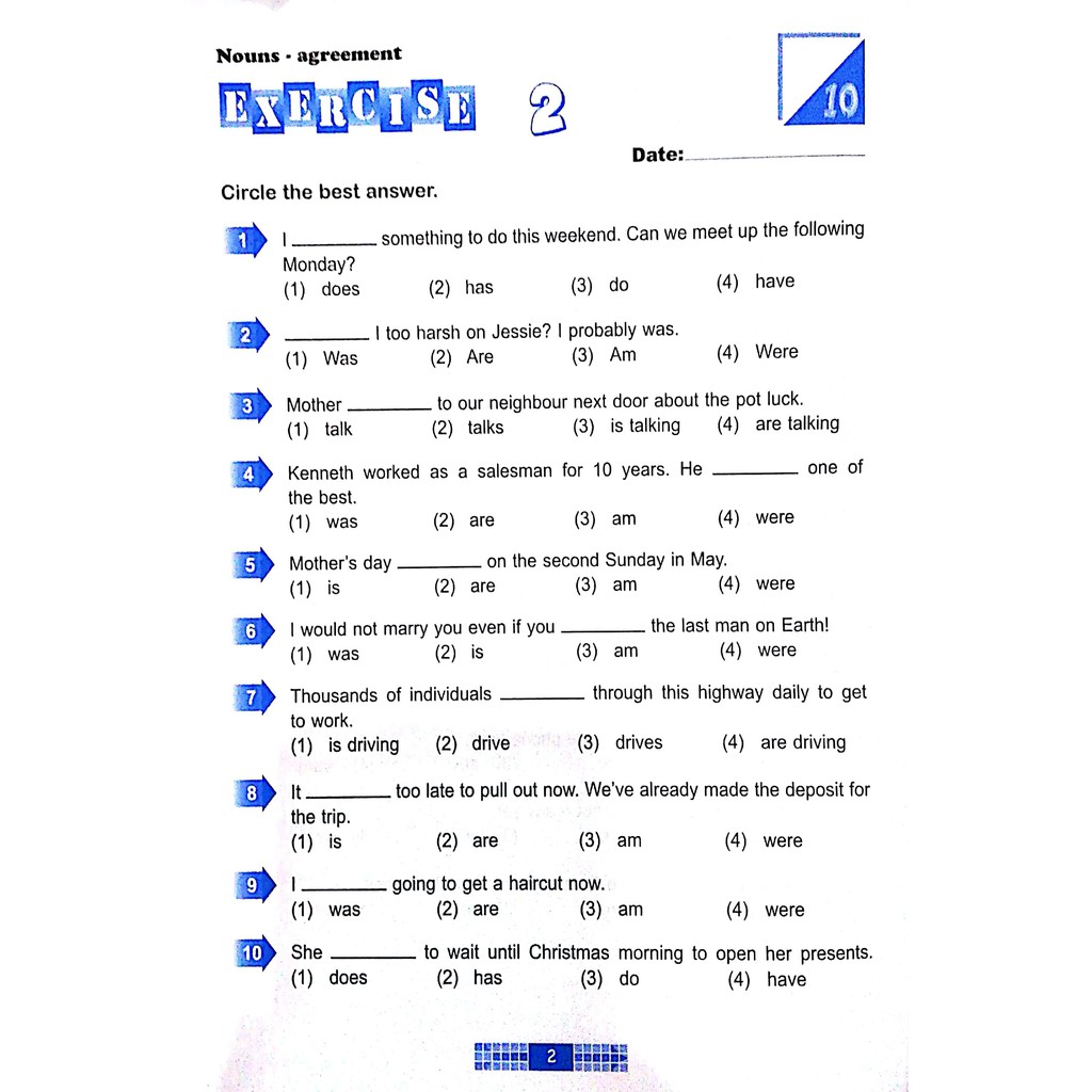 Sách - Bài Tập Ngữ Pháp Tiếng Anh Cơ Bản Dành Cho Học Sinh (Bộ 6 cuốn lẻ tùy chọn)