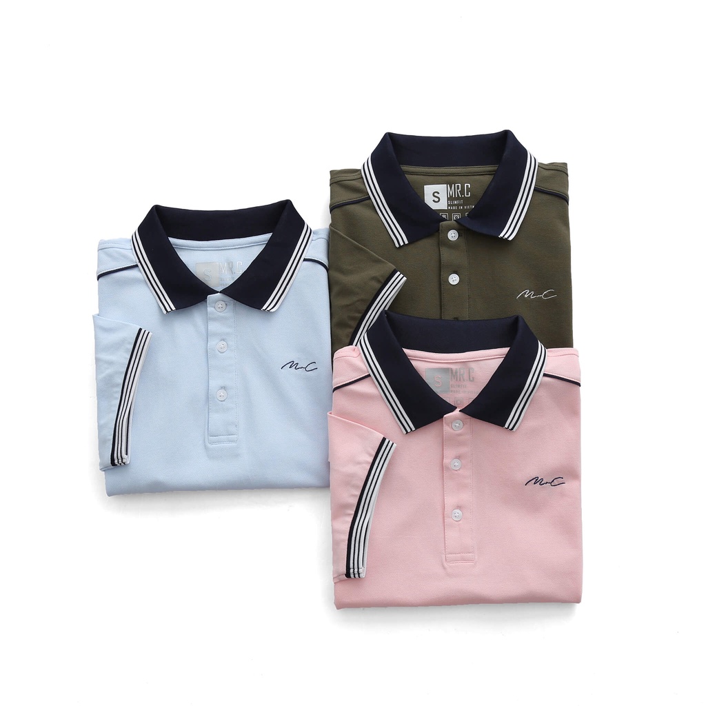 Áo thun Polo nam cổ bẻ MRC 2106023 chất liệu cotton cao cấp, dày dặn, chuẩn form - MENFIT