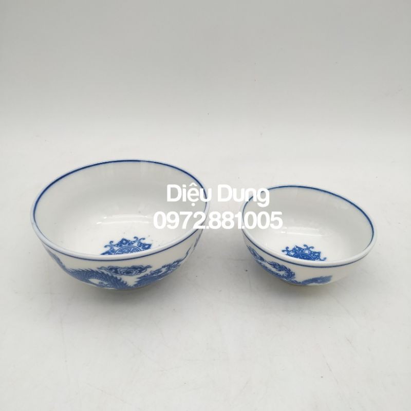 Bát cơm thờ men lam (giá 1 cái )