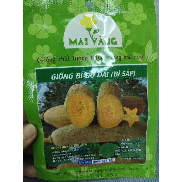 Hạt Giống Bí Đỏ Dài (bí sáp)
