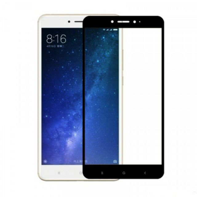 Kính cường lực full màn Xiaomi Mi Max / Max 2/mi max 3 Đen