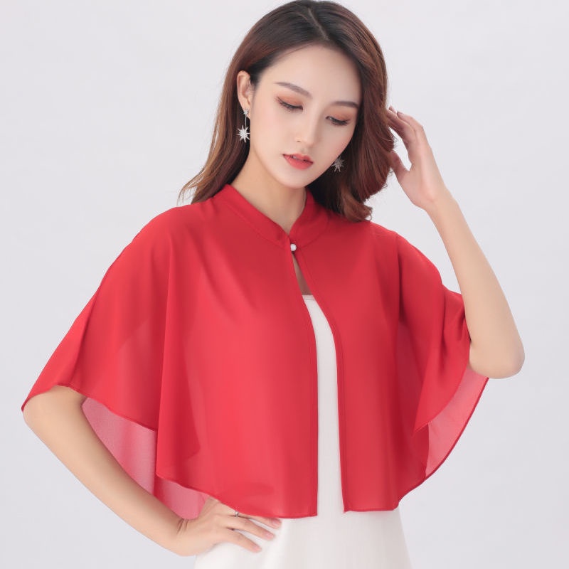 Áo Khoác Sườn Xám Vải Voan Mỏng Dáng Rộng Chống Nắng Thời Trang Mùa Hè Hàng Mới Dành Cho Bạn Nữ