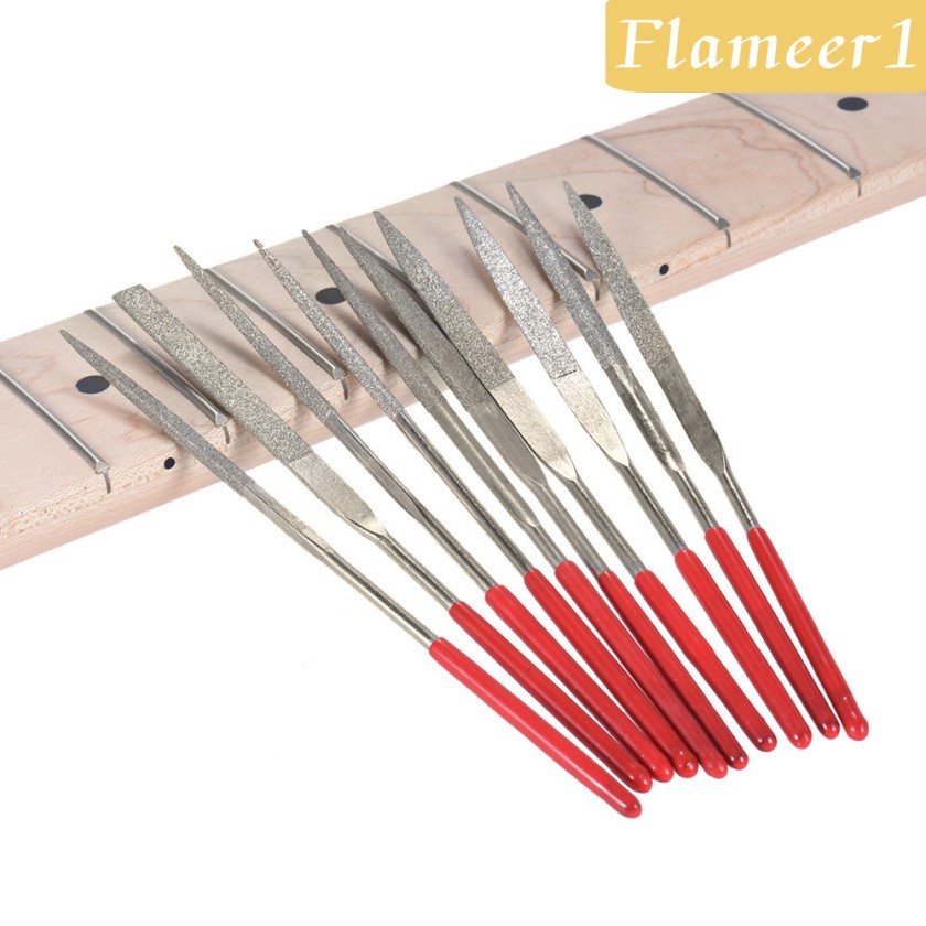 Set 1 / 10 Dụng Cụ Giũa Kim Loại Với Tay Cầm Mềm Mại