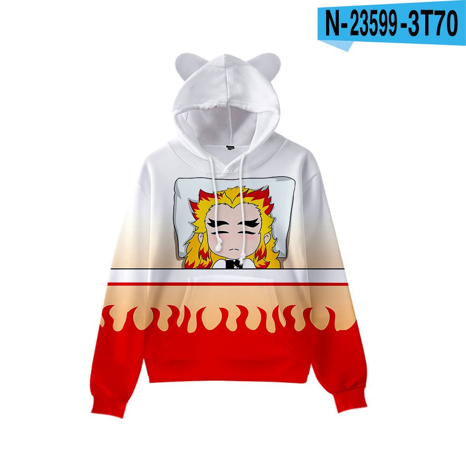 Áo Hoodie In Hình Tai Mèo Đính Đá Thời Trang 2020