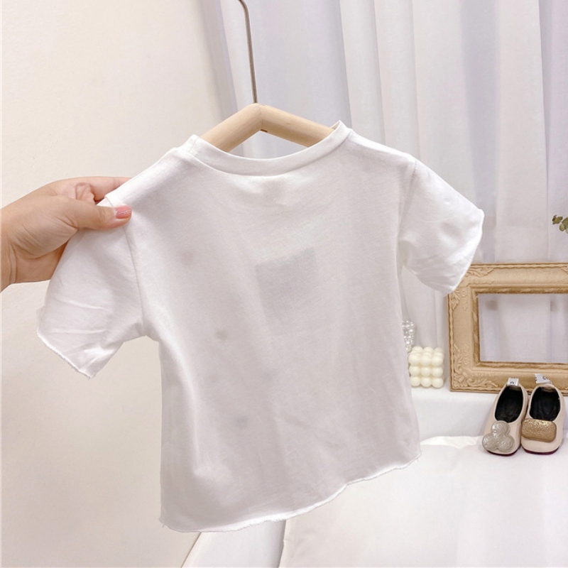 Set Áo Thun Ngắn Tay + Chân Váy Đuôi Cá Sọc Caro Cho Bé Gái