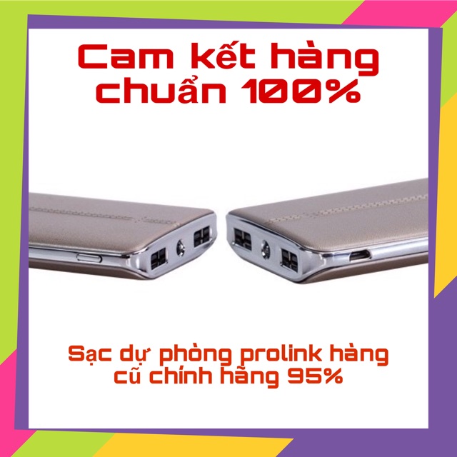 Sạc Dự Phòng hàng Zin 90% ,Thương Hiệu PROLiNK 15000mah