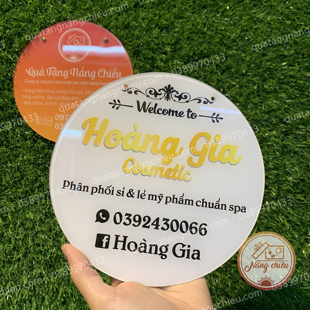 Bảng hiệu trang trí shop_ Bảng hiệu chuyên phân phối sỉ lẻ mỹ phẩm