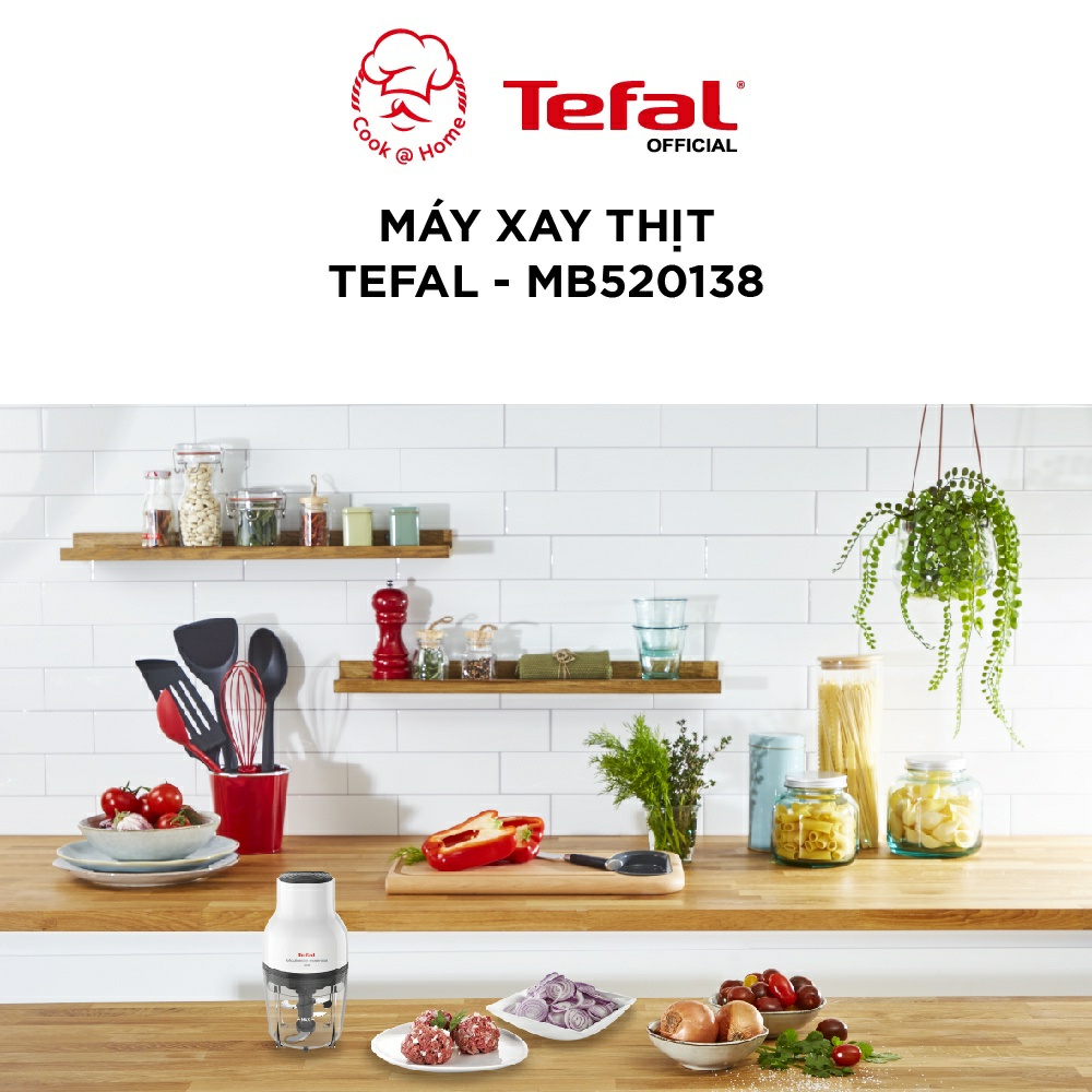 Máy xay thực phẩm Tefal 3 trong 1 MB520138 - 300W, 400ml