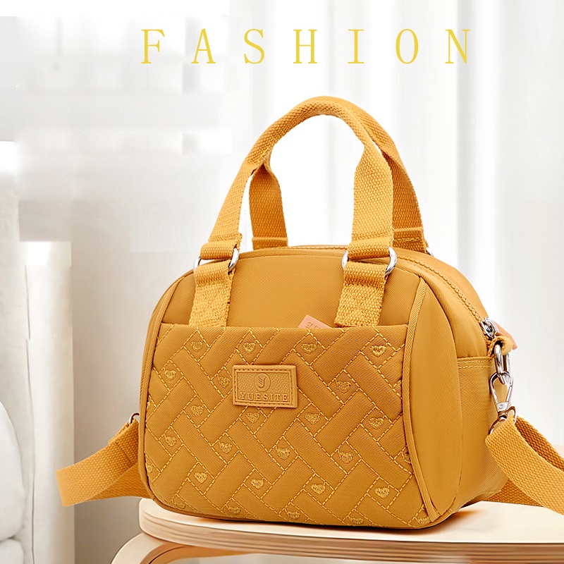 Túi Đeo Vai Bằng Vải Nylon Thêu Họa Tiết Phong Cách Mới Đa Chức Năng Cho Nữ