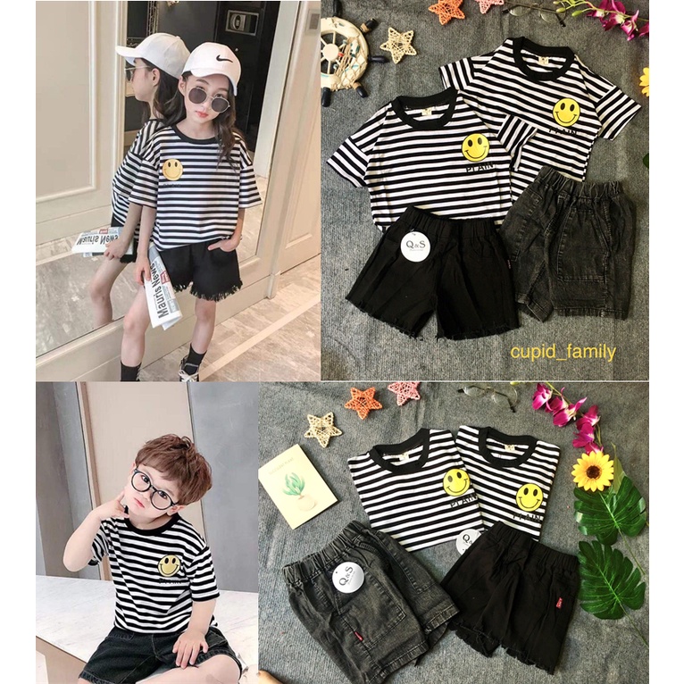 bộ kẻ mặt cười cho bé trai bé gái - BKMC