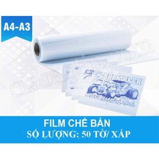 FILM CHỤP BẢN LỤA A3_ DÀNH CHO MÁY IN PHUN( XẤP 50 TỜ)