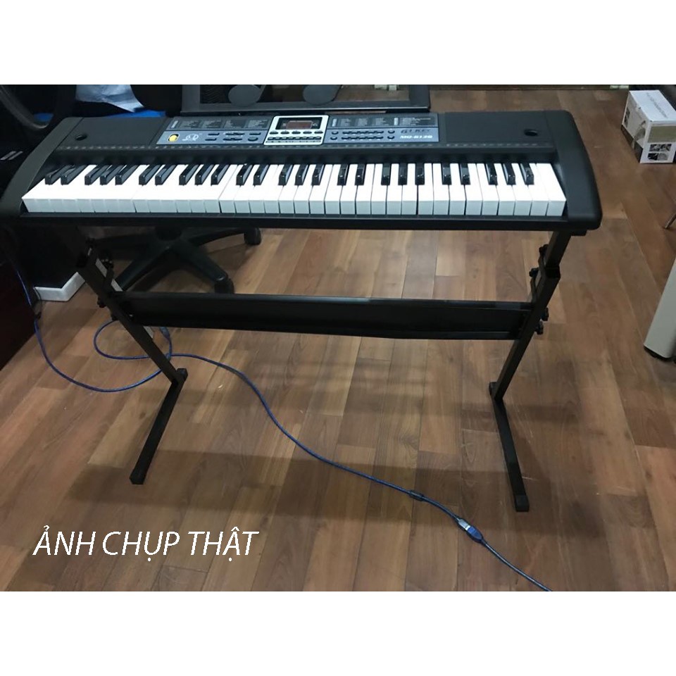 Đàn Piano Điện Đàn Organ Electronic Keyboard Đàn 61 phím kèm phụ kiện mic + sạc + giá để đàn