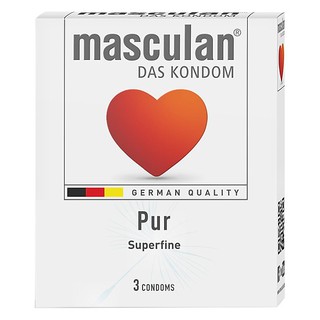 Bao cao su siêu mỏng Masculan® Pur hộp 3 cái