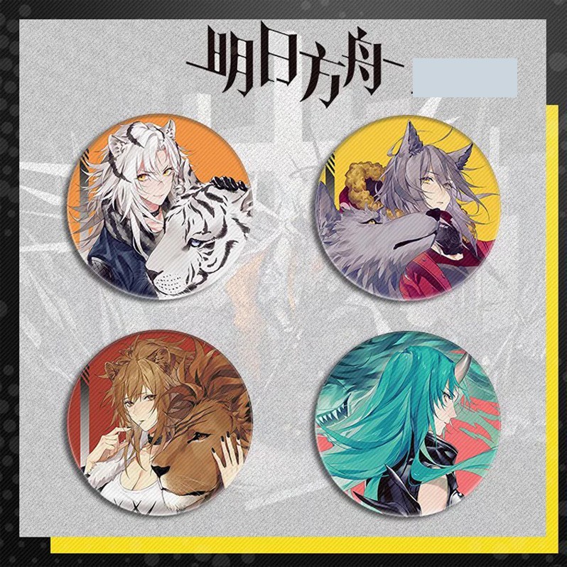 (LINH VẬT) 1 chiếc Huy hiệu cài áo in hình ARKNIGHTS phụ kiện cài áo anime chibi xinh xắn dễ thương