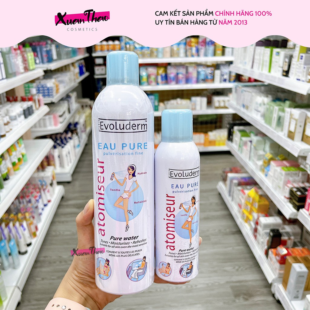 Xịt Khoáng Evoluderm Atomiseur Eau Pure Water