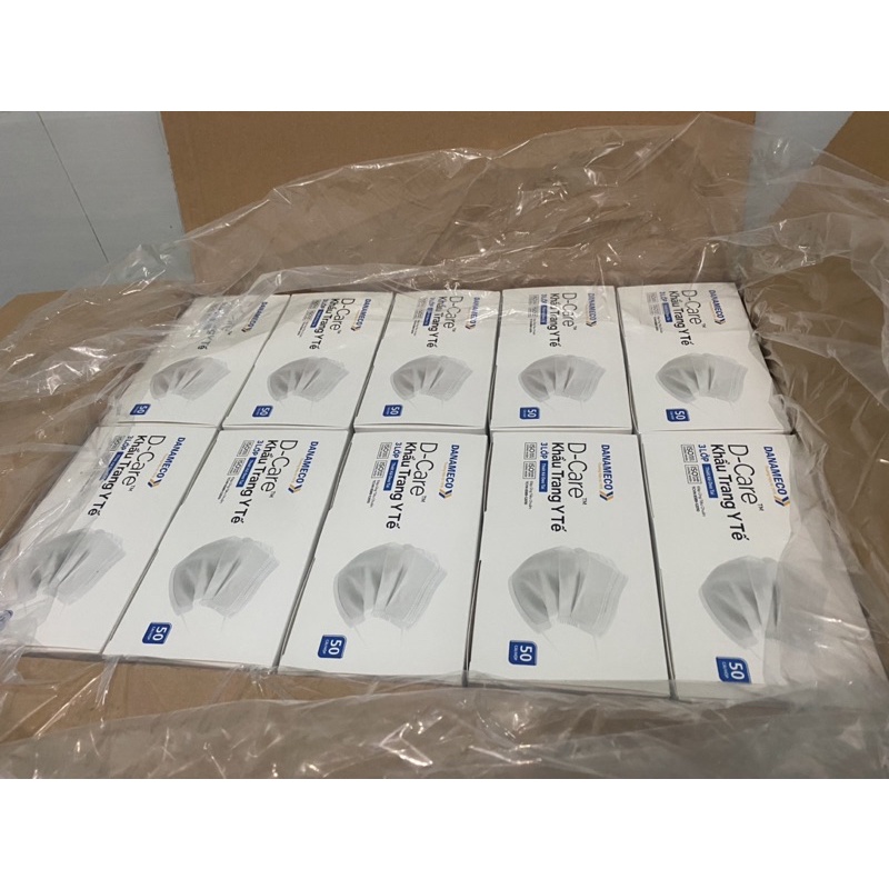 Khẩu trang Danameco đóng hộp 50 chiếc KHÁNG KHUẨN CAO CẤP