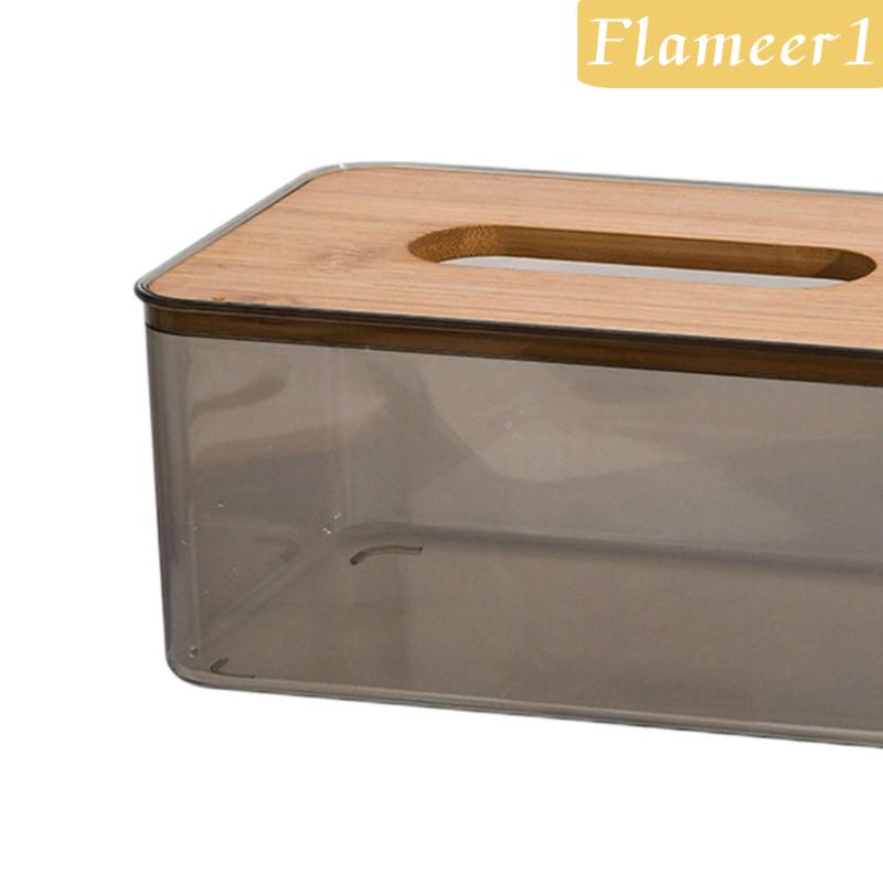 1 Hộp Đựng Khăn Giấy Màu Trong Suốt Dùng Trang Trí Phòng Khách / Phòng Ngủ