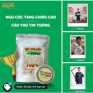 Combo 3 tăng chiều cao Tumi gồm 2 gói ngũ cốc tăng chiều cao Tumi, 1 hộp viên tăng chiều cao Tumi