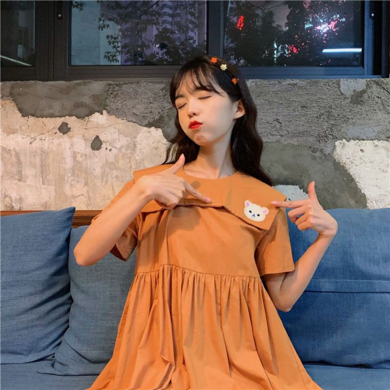ĐẦM GẤU 🐻CỔ NGANG DÁNG DÀI SIÊU HACK DÁNG