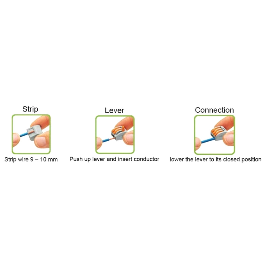 Bộ 10 khối đầu nối dây dẫn nhỏ gọn PCT-215 loại 5P