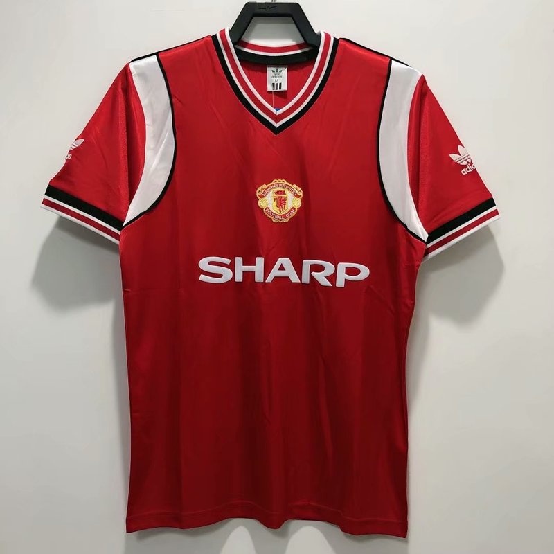 Áo Thun Thể Thao Bóng Đá Tay Ngắn Đội Nhà Manchester United Mùa Giải Châu Mỹ S-XXL 1985