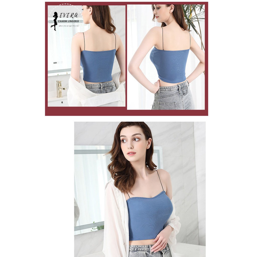 Siêu hot - Áo Bra 2 Dây Mảnh Dáng Lửng - Bra 2055 | BigBuy360 - bigbuy360.vn