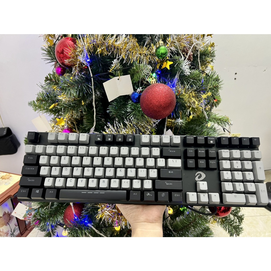 Bàn phím cơ DAREU EK810 Mix Màu Chuẩn Nhựa PBT Full Size - Black/ Pink - Blue/ Red/ Brown Switch - Bảo Hành 2 Năm
