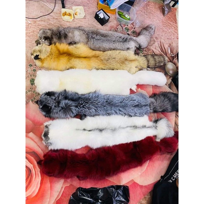 Khăn chồn lông thật