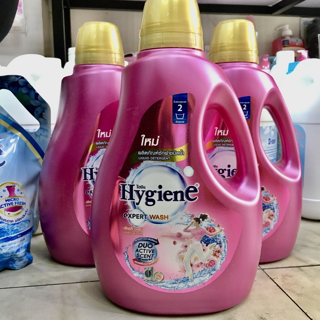 Nước giặt xả hygiene xanh hồng 2800ml (mẫu mới)