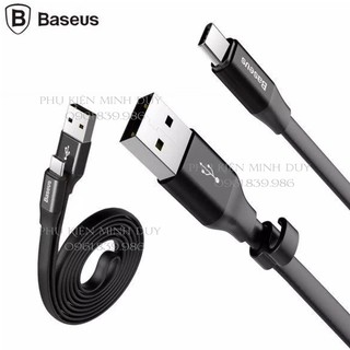 Cáp sạc Baseus Nimble cho Lightning/Type-C dài 23cm/120cm