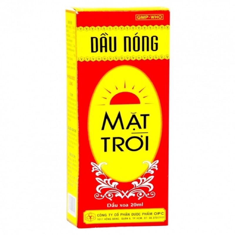 DẦU NÓNG MẶT TRỜI - HỖ TRỢ XOA BÓP GIẢM ĐAU KHỚP, NHỨC MỎI - CHÍNH HÃNG CÔNG TY