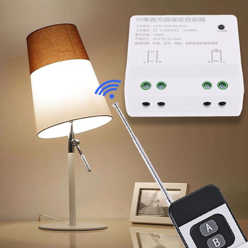 Bộ Điều Khiển Đèn Từ Xa Không Dây BT 2 Kênh 433MHz