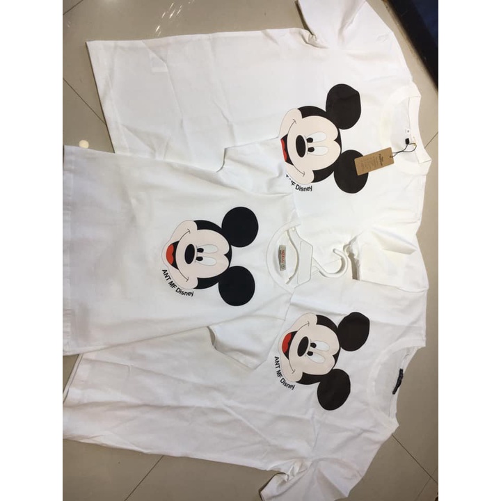 Áo thun gia đình mickey dễ thương 3/4/5 người chất đẹp-familystore