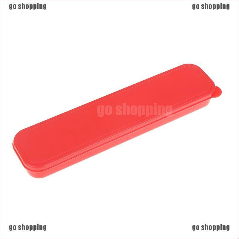 {go shopping}1pc 24.3cm Plastic Drinking Straws Storage Box Straws Case Straws Organization