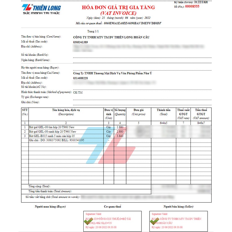 Bút gel B màu Pastel Thiên Long Pazto GEL-B015 - Mực xanh