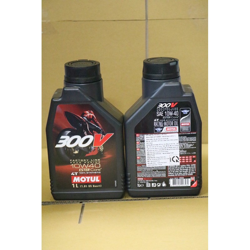 Nhớt MOTUL 300V TEM 3 LỚP dành cho xe số 1L