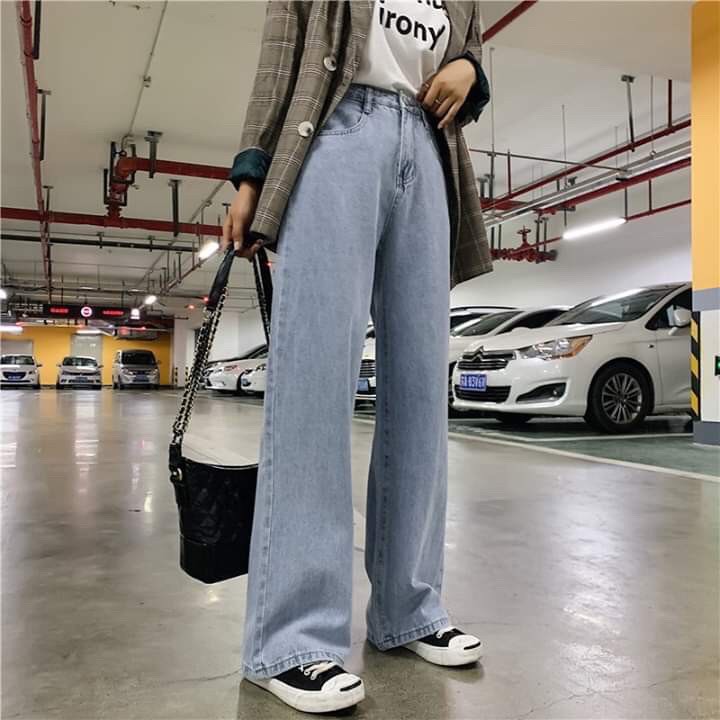 Quần jean ống rộng, quần bò ống rộng Coca Unisexstore cạp cao đủ size hàng shop QB01 | BigBuy360 - bigbuy360.vn