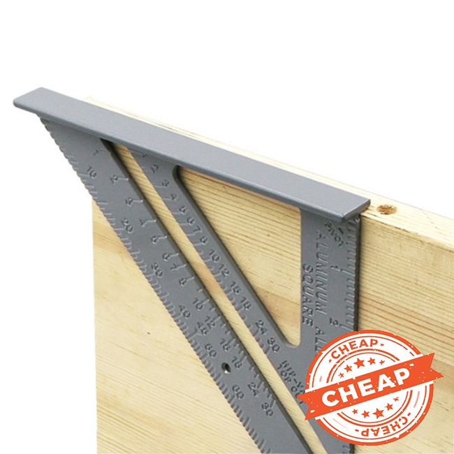 Thước đo góc vuông 90 độ hình tam giác bằng hợp kim nhôm đa năng tiện lợi